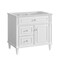 James Martin Vanities 36'' Single Vanity, Bright White w/ 3 CM White Zeus Quartz Top 424-V36-BW-3WZ - alternate 6